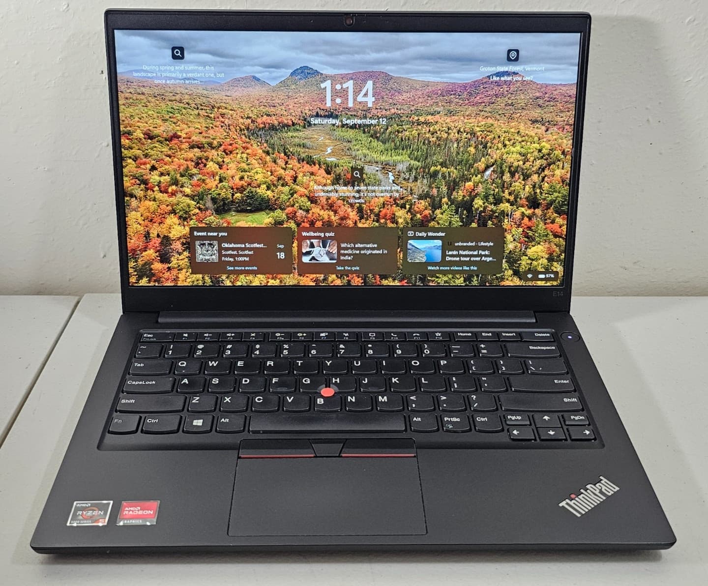 ThinkPad Para trabajo, universidad, programacion — 16GB RAM, 256GB SSD reacondicionada